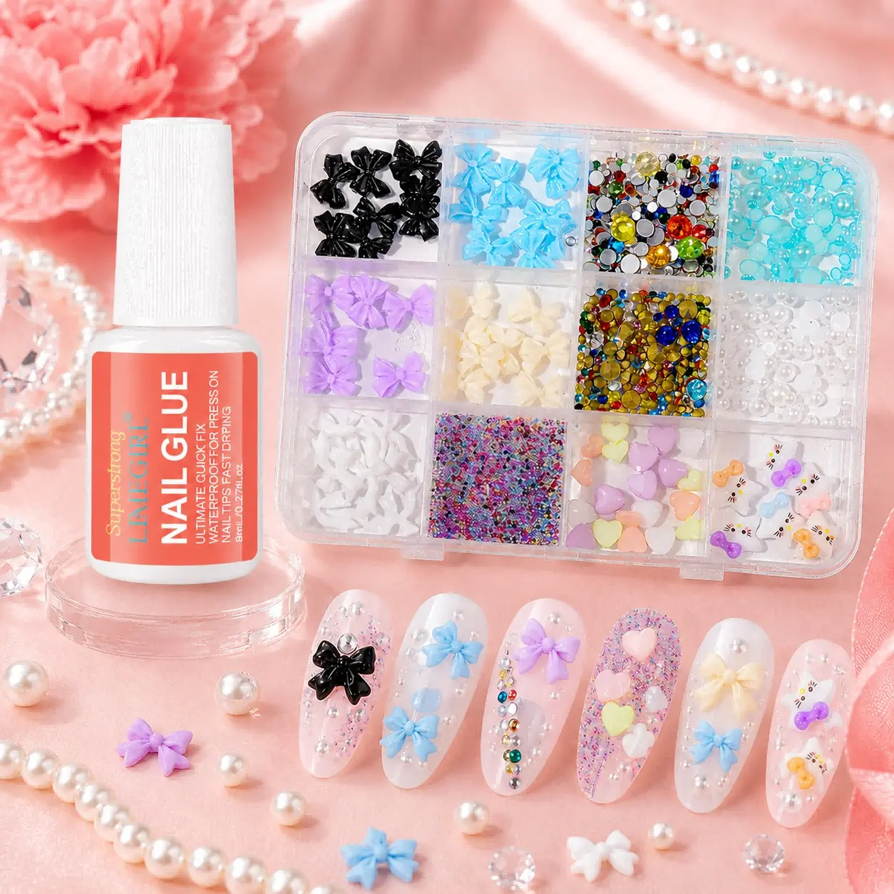 New DIY Resin Rhinestone Set, Multi-Color 3/4mm Non-Thermal Flat Bottom Rhinestones, Perfect for Shiny Nail Art and Cup Decorations