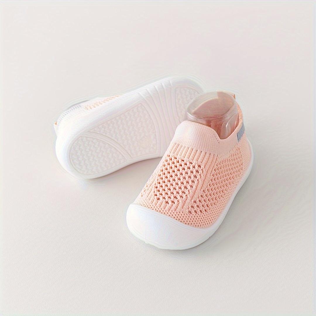 New(New)A Pair of Fashionable Breathable Mesh Solid Color Baby Walking Shoes, New Summer 2026 Style with Soft Anti-Slip Sole, 0-24 Months Slip On Toddler Training Shoes in Multiple Colors