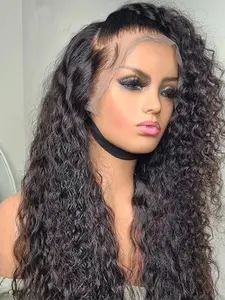Soft Glue-Free Curly Wig, 26 Inches Long, 180% Density, Daily Curl Style, 13x4x1 Lace Front Full Cap, Heat-Resistant Fiber Hair
