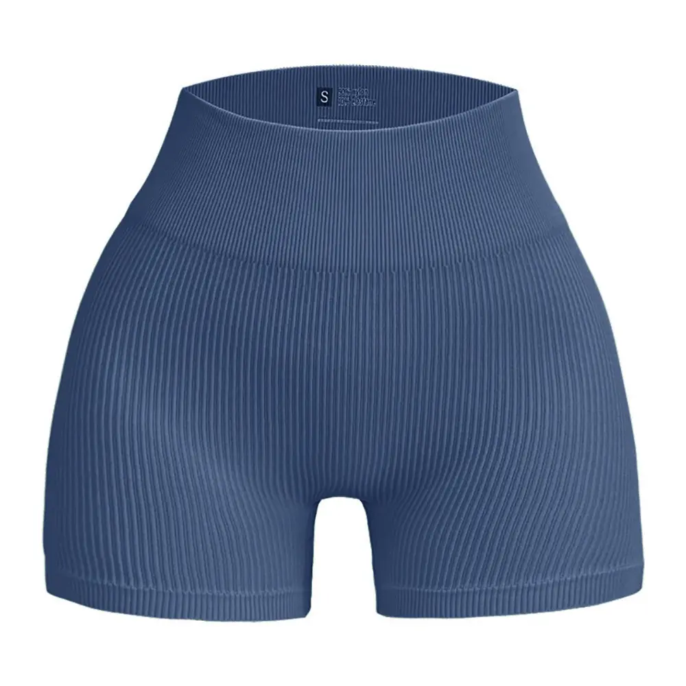 Women's High Waisted Ribbed Yoga Cycling Shorts - Quick Dry Fitted Bottom, Everyday Activewear for Gym Sports Wear, Athletic Shorts Women, Yoga Cycling Short, Activewear Bottoms