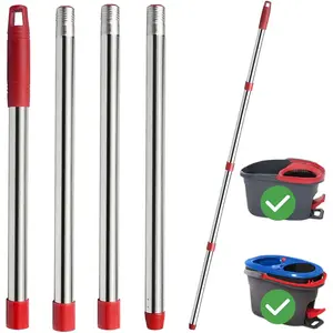 Spin Mop  Handle, 4-Section 30-to-58 inch Mop Stick  for Ocedar Mop Handle for Easy Wring and Rinse Clean,  Screw Joint (Mop &Base not Included)