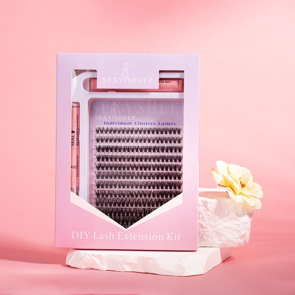 Mixed Length False Eyelashes Kit, 1 Set Natural-Look Eyelash Extensions, DIY Lash Kit, Eye Makeup Accessories for Women & Girls, Cosmetic #GLOBAL PICKS