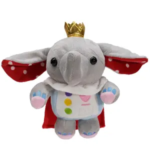 Soft Fluffy Elephant Plush Toy Lovely Animal Doll Collectible Gift for Kids 17cm Adorable Elephant Stuffed Plush Doll Children Play Decor Present