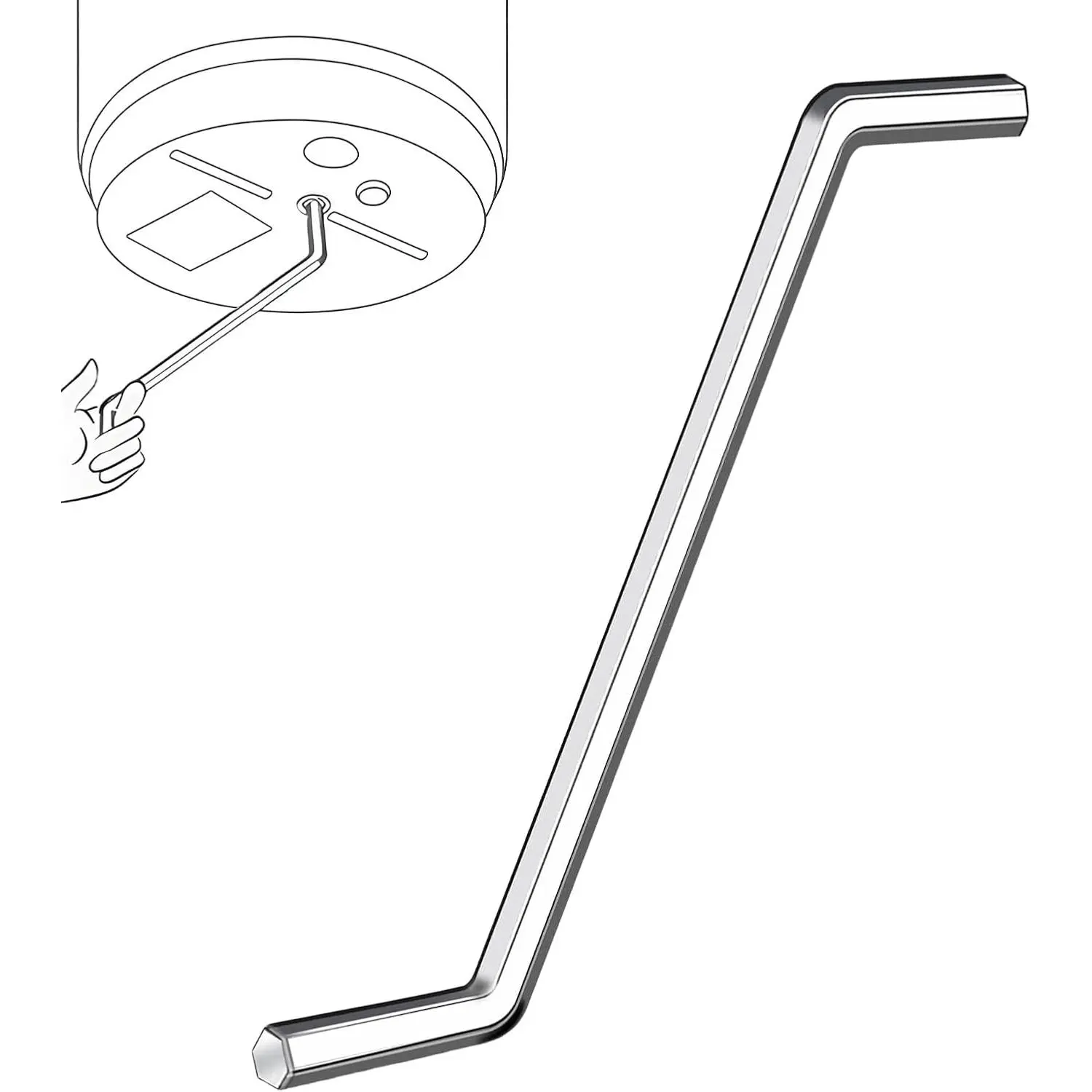 Garbage Disposal Wrench, Garbage Disposal Allen Wrench Tool for Un-Jam/ Garbage Disposal Fix Garbage Disposal Repair/Unclog Kitchen Sink