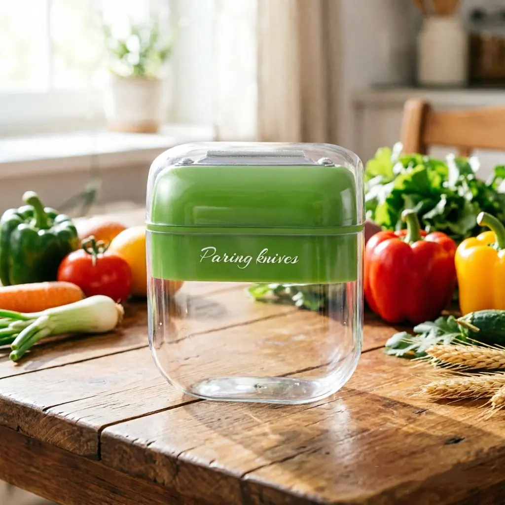 Portable Peeler for Easy Carry, Hand-Safe Design, Detachable Storage, Prevents Peel Drop, Compact Potato Peeler with Lid, Ideal for Outdoor Use