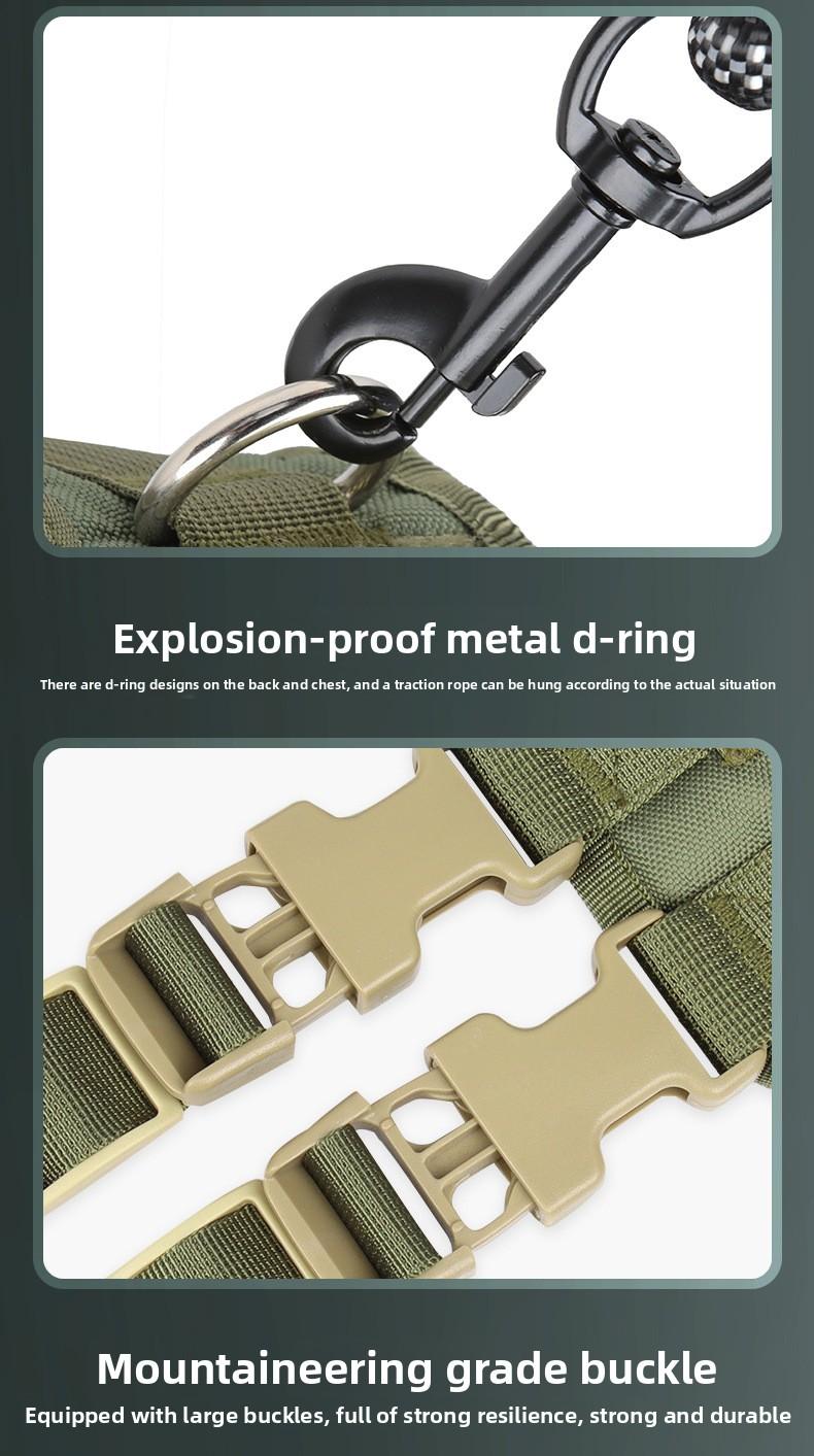 Tactical Dog Harness – Universal Harness, Walking Harness & Safety Harnesses for Small to Large Dogs, Durable Reflective, Easy to Control, No Pull Adjustable Pet Harness, Pet Supplies