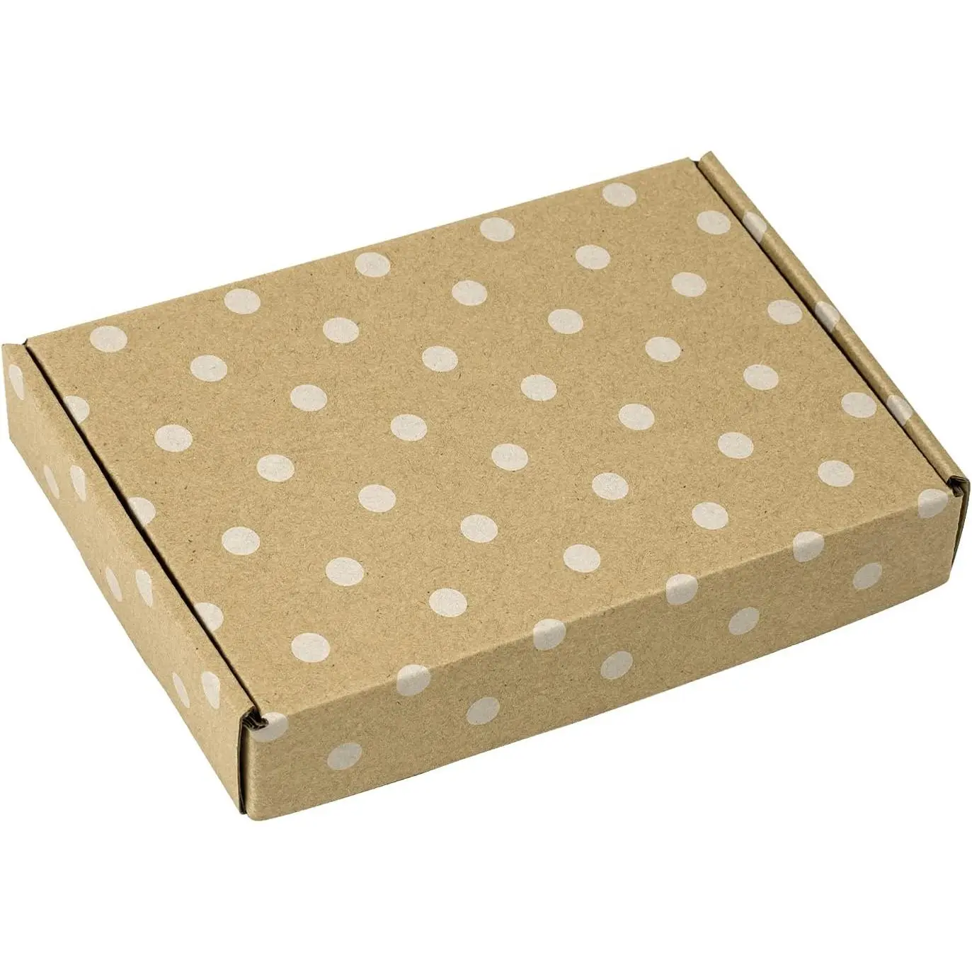 Recyclable Corrugated Box Mailers - 6" x 4" x 1" - Cardboard Box  for Shipping Small - 50 Pack -  Dot