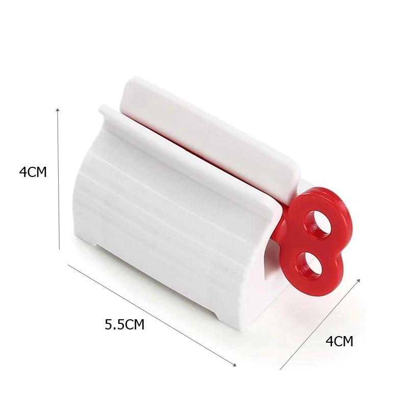 3 Pack Rolling Tube Toothpaste Squeezer Dispenser Plastic Toothpaste Seat Holder Stand Bathroom Accessories Gadgets Manual Squeezer Tool for Saving Toothpaste Facial Cleanser Cosmetics Ointment