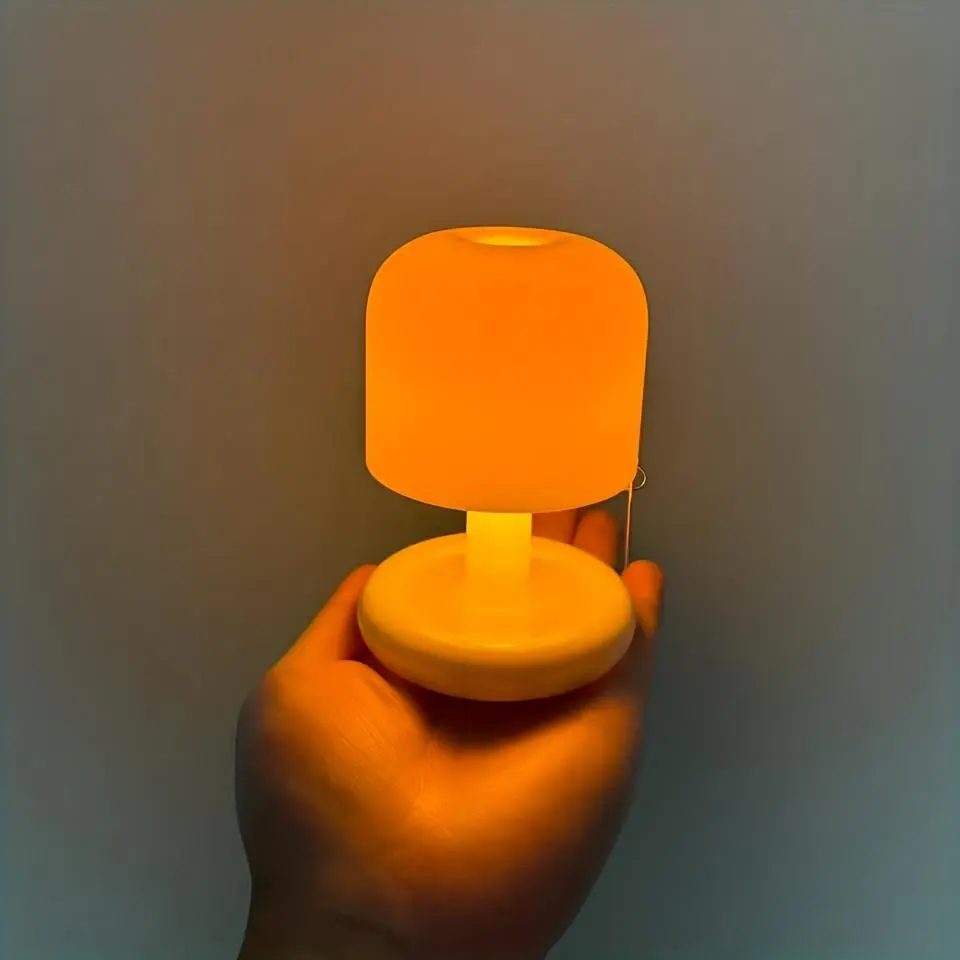 Compact Sunset Glow-in-the-Dark Color-Changing Table Lamp with Plastic Body - Single Unit Indoor Home Supplies Bedroom Nightlight
