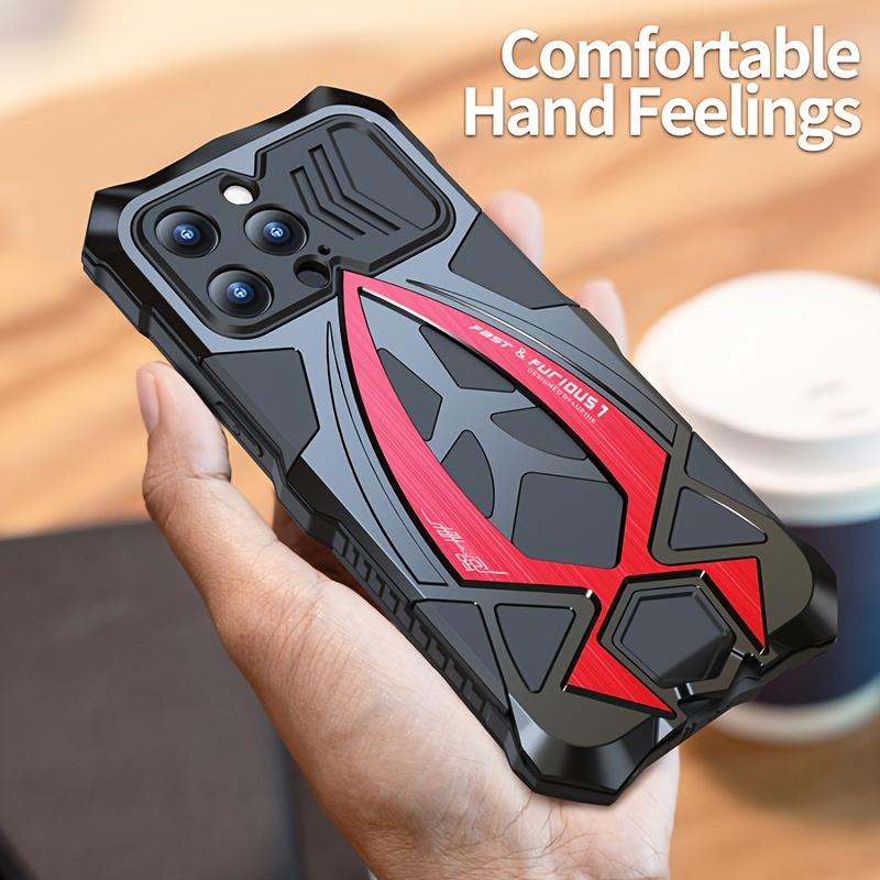 for IPhone 17 16 15 14 13 Pro Max 12 Xs 11 8 Plus Case XR SE3 SE2 Mini 7 Drop Triple Protection Phone Case Ultra-Durable Aluminum Alloy Camouflage Shockproof