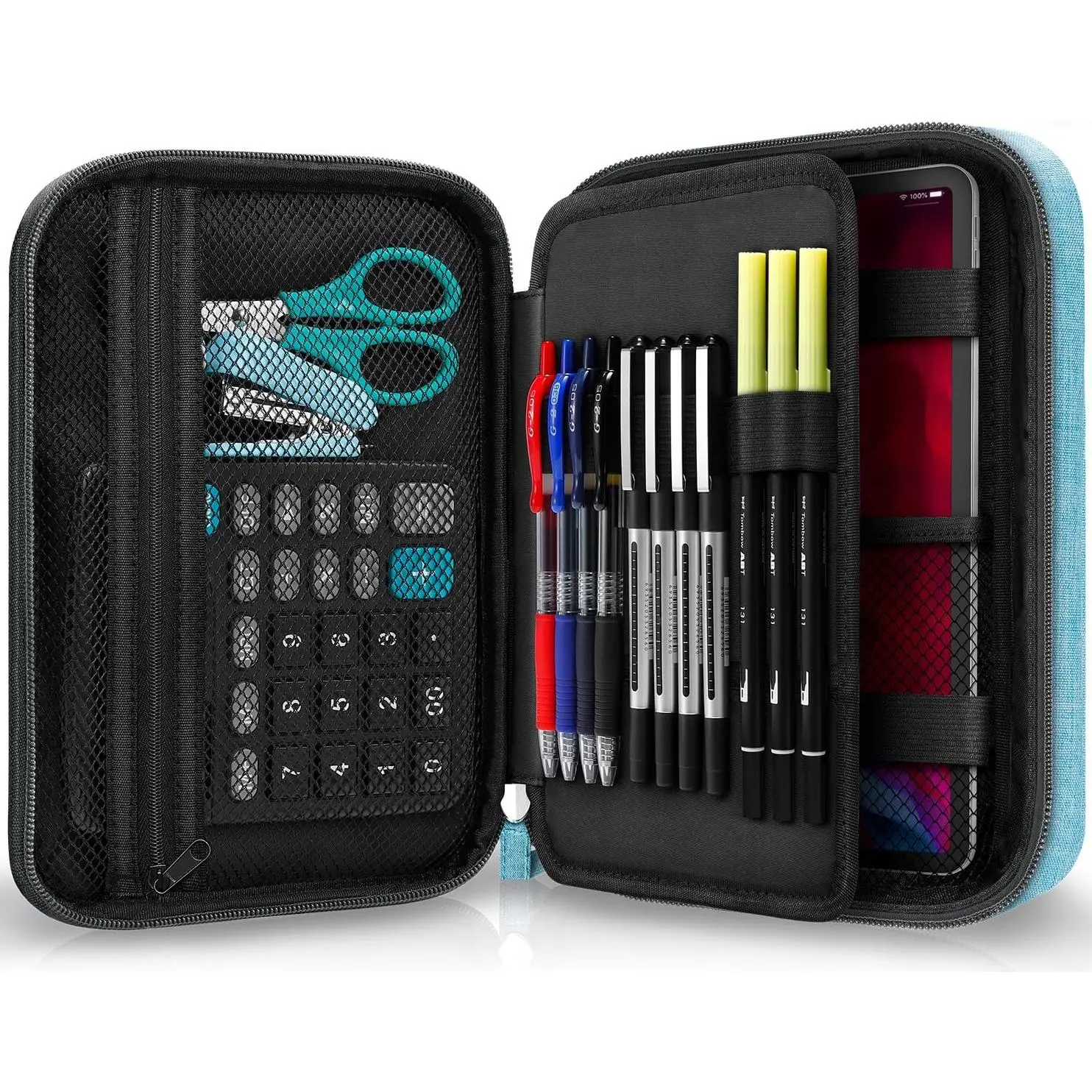 Big Capacity Storage Pouch Marker Pen Pencil Case Simple Stationery Bag Box Art Tool & Sketch Storage Boxes for  Journal Middle High School Office College Student Girl Women Adult Teen