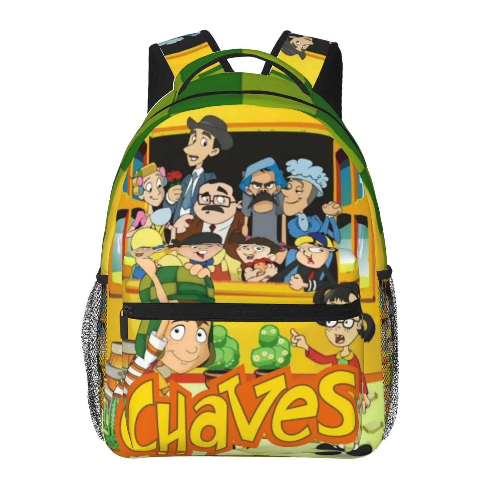 Kids Backpack - El Chavo Del Ocho1 Cute Cartoon School Bag for Boys Girls with Adjustable Straps, Suitable for Office Travel