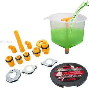 Car Funnel Suction Cup, Funnel Nozzle Coolant Filter, Universal Vehicle Motorcycle Fuel Pour ToolH5ClosetCrush