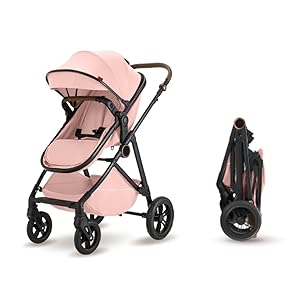 Leisure Hand Wagon Cart,Baby Stroller,Storage Basket,5-Point Harness,All In One Convertible Baby Stroller Without LatchBase -Toddler Stroller With Reversible Stroller Seat ;compact stroller carrinho de bebe affordable strollerc # Summervibes