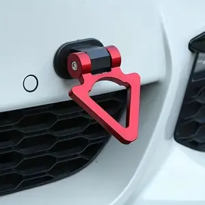 1PC Triangular Trailer Hitch Ring, 12 x 9cm Car Appearance Modification Part, Universal Trailer Coupler for Vehicle Exterior Styling