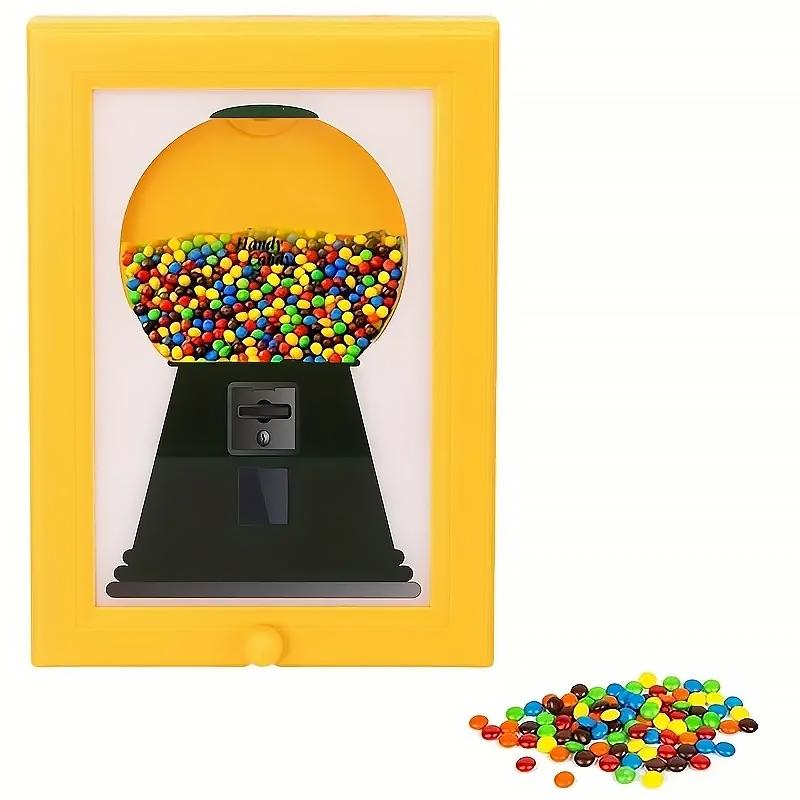 Wall-Mounted Picture Frame Candy Dispenser, Hangable Fast Candy Distribution, Sturdy Design, Fun Kitchen & Living Room Decor, Unique Gift for Holidays & Birthdays