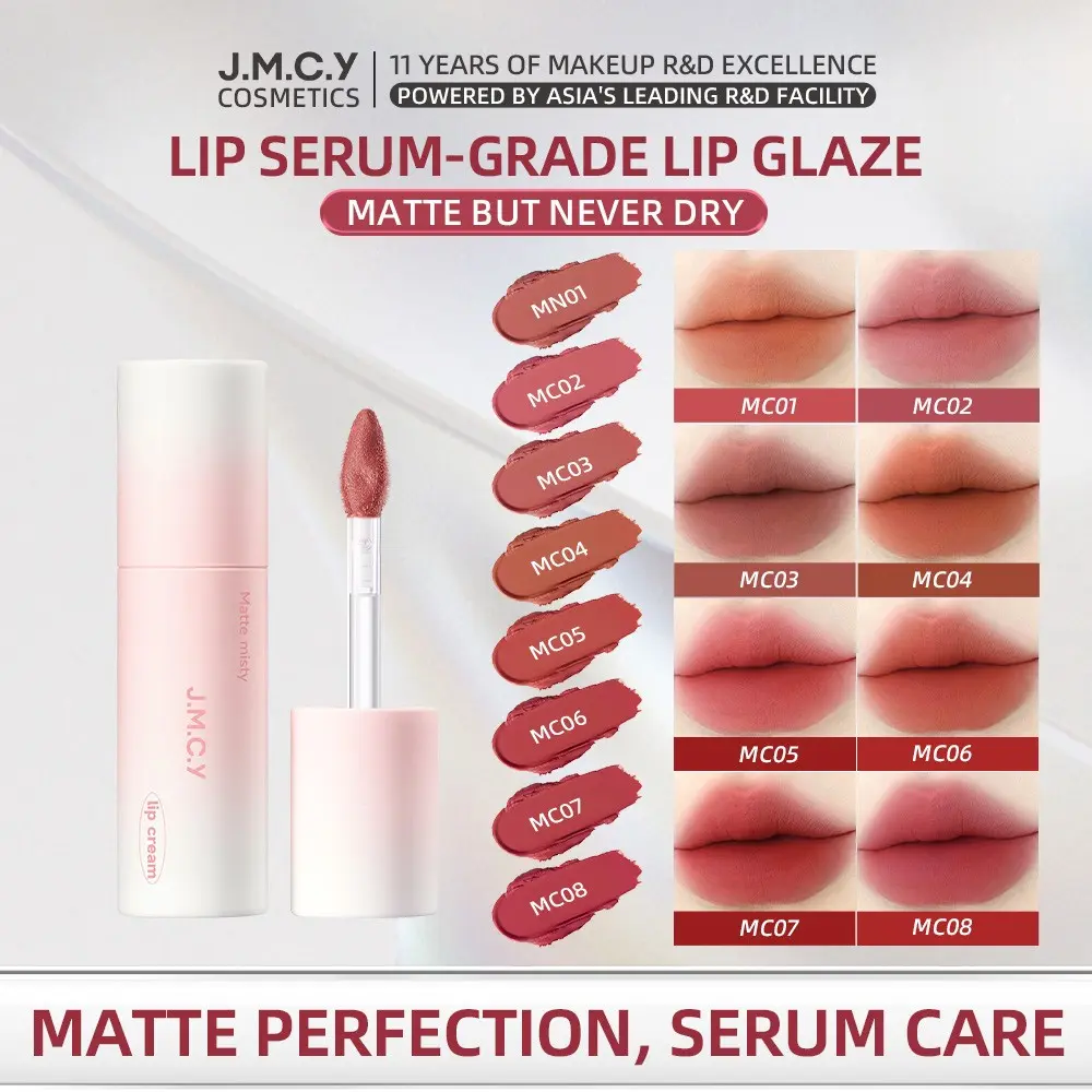Matte Frosted Lip Balm, Long-Lasting Color, Non-Drying, No Cracking, Suitable for All Skin Tones, Perfect for Parties, Dates, Holidays