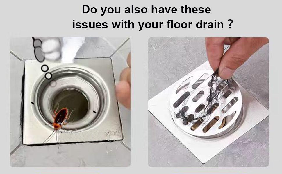 30PCS Disposable Floor Drain Sticker, Floor Drain Filter Hair Catcher Shower Drain Mesh Stickers Shower Hair Drain Catcher Stickers for Bathroom Laundry Bathtub Kitchen