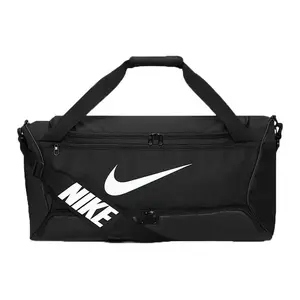 Nike 60L Large-Logo Polyester Gym Duffel Bag for Men and Women – Black