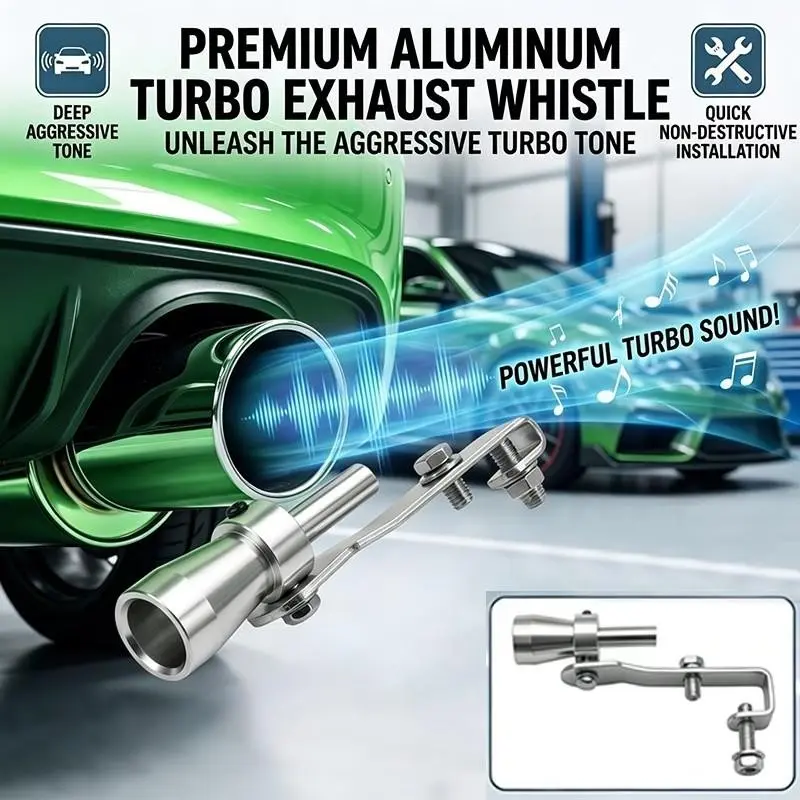 Universal Car Turbo Noise Detector, Vehicle Exhaust Noise Simulator, Tailpipe Sound Enhancer, Auto Modification Accessories for Cars, Trucks, Motorcycles