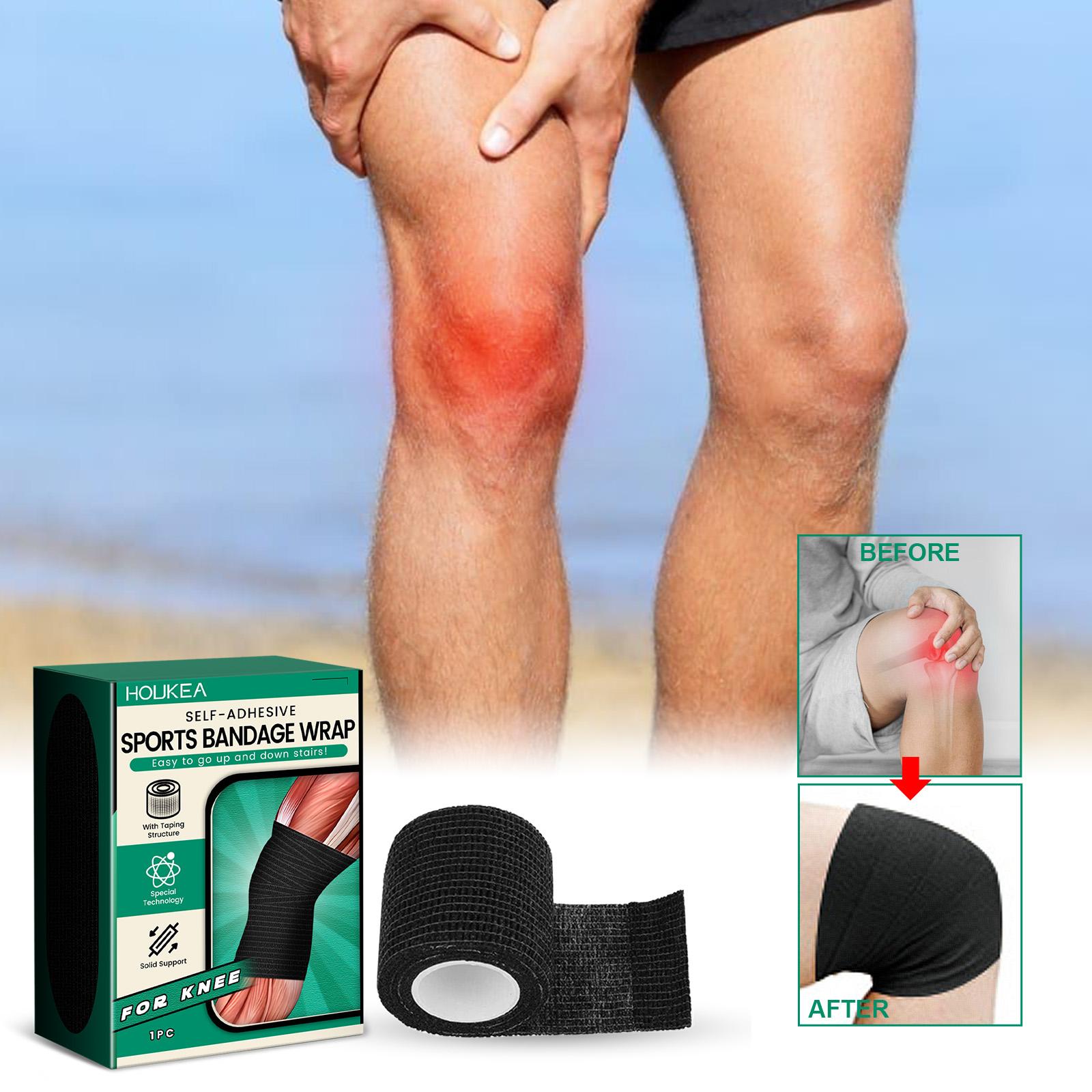 Houkea Elastic Self-Adhesive Sports, Bandage, Waterproof Elastic Protective Bandage For Wrist, Elbow And Knee Soreness