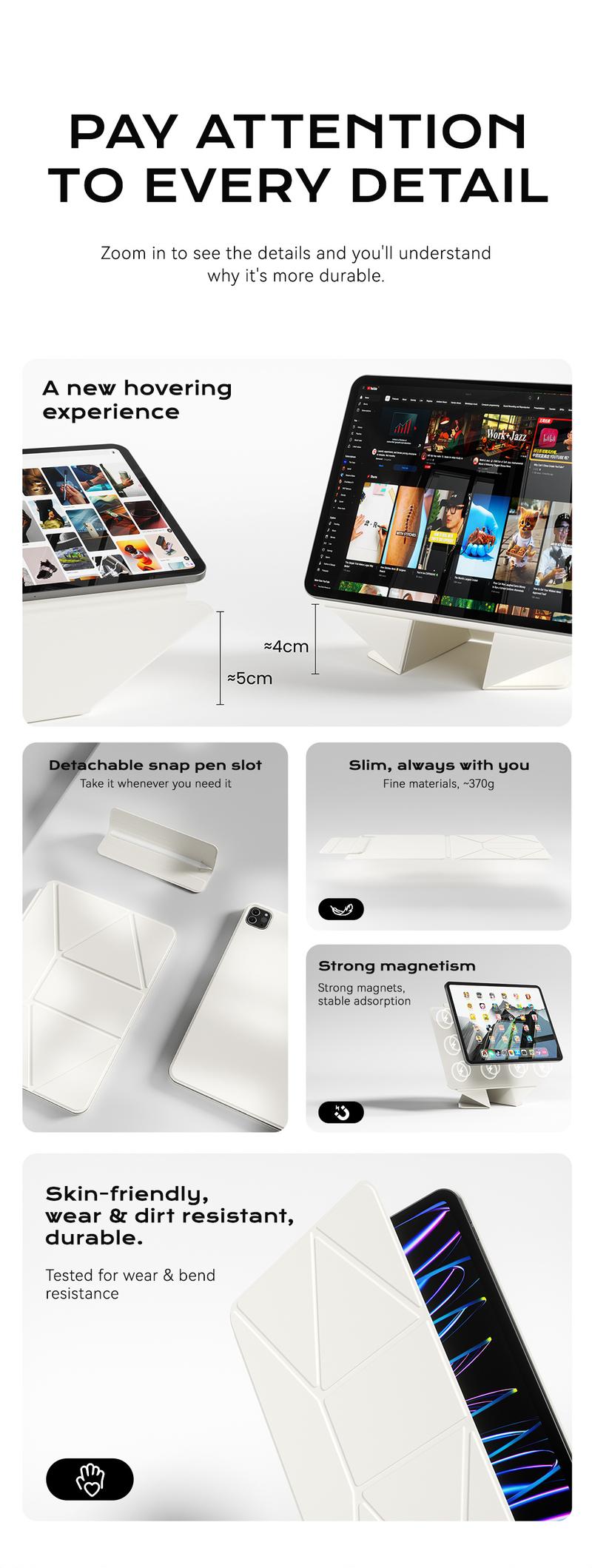 Case For KENKE iPad Case Magnetic Cover Tablet Case For iPad Air Pro 11 inch 13" pro 12.9 gen 10th 11th A16 Case Air 4/5/6/7（M2/M3/M4）Mini 6 mimi 7 A17 Pro Multi-angle Folding，iPad cover,#FutureTech,Magnetic Case,Tablet Covers & Cases, Tablet Casing