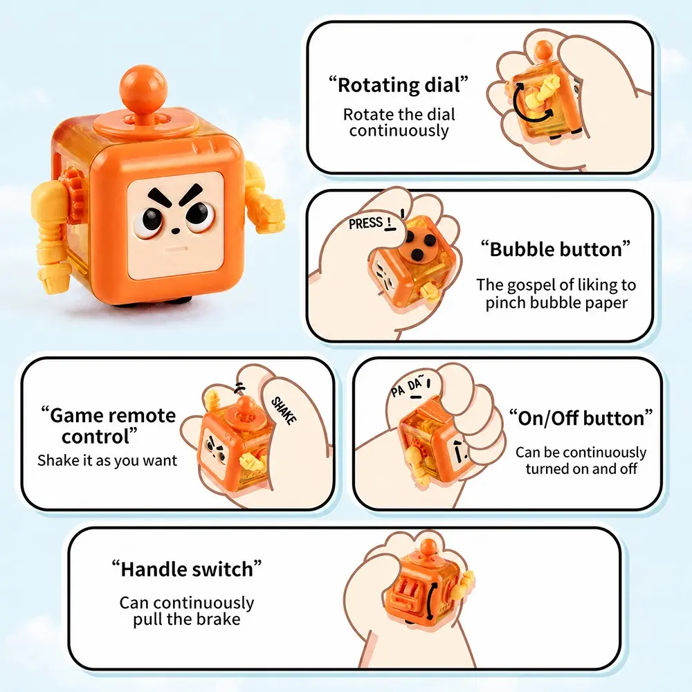 Magic Cube Stress Relief Toy for Adults and Children, Infinite Magic Cube Dice, Unique Novelty Fidget Toy, Mr630 Model