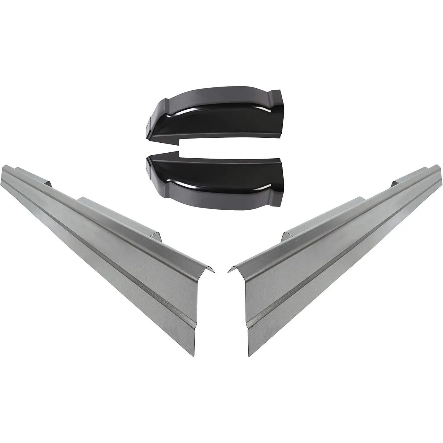 Replacement Rocker Panels & Cab Corners Compatible with 1999-2007 Chevy Silverado GMC Sierra 4 Door Crew Cab ONLY (2 packages)