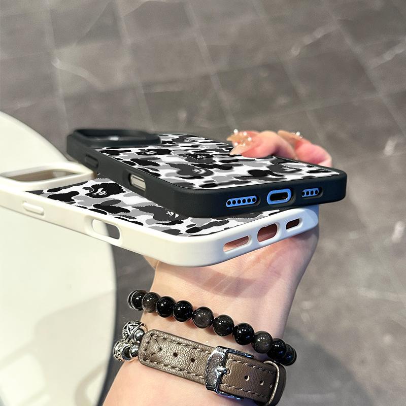 Chic Magnetic Case for iPhone11/12/13/14/15/16/promax Bape Camo Pattern MagSafe Ready, Anti-Slip, Ultra Thin |     Aesthetic Touch for Daily Use