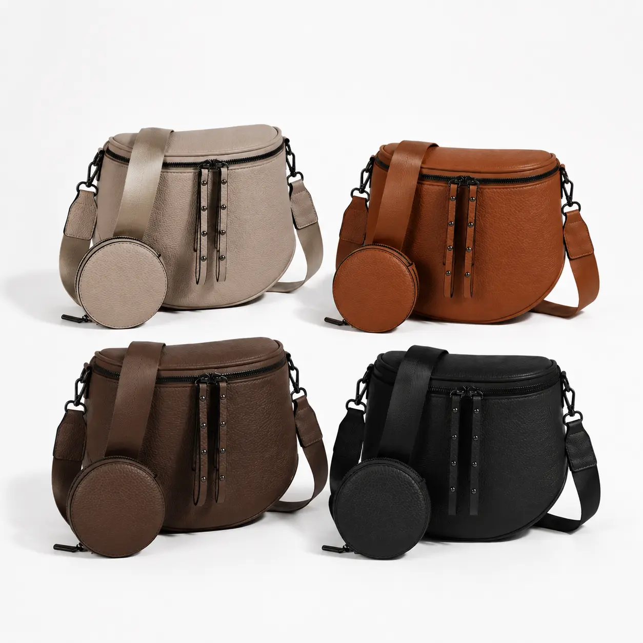Women’s 2026 Multi-Wear Belt Bag - Soft Water-Resistant Small Size Crossbody Sling Purse with Adjustable Strap, Lightweight Organizer for Daily Wear, Travel, Shopping, Hands-Free Waist Pack Gift Bag, Casual, Great Gift Choice, Plain Women's Crossbody & Sh