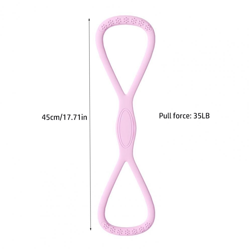 2026 Upgraded Figure 8 Silicone Resistance Band 35LB, Quick Rebound Exercise Band for Yoga Pilates Home Gym