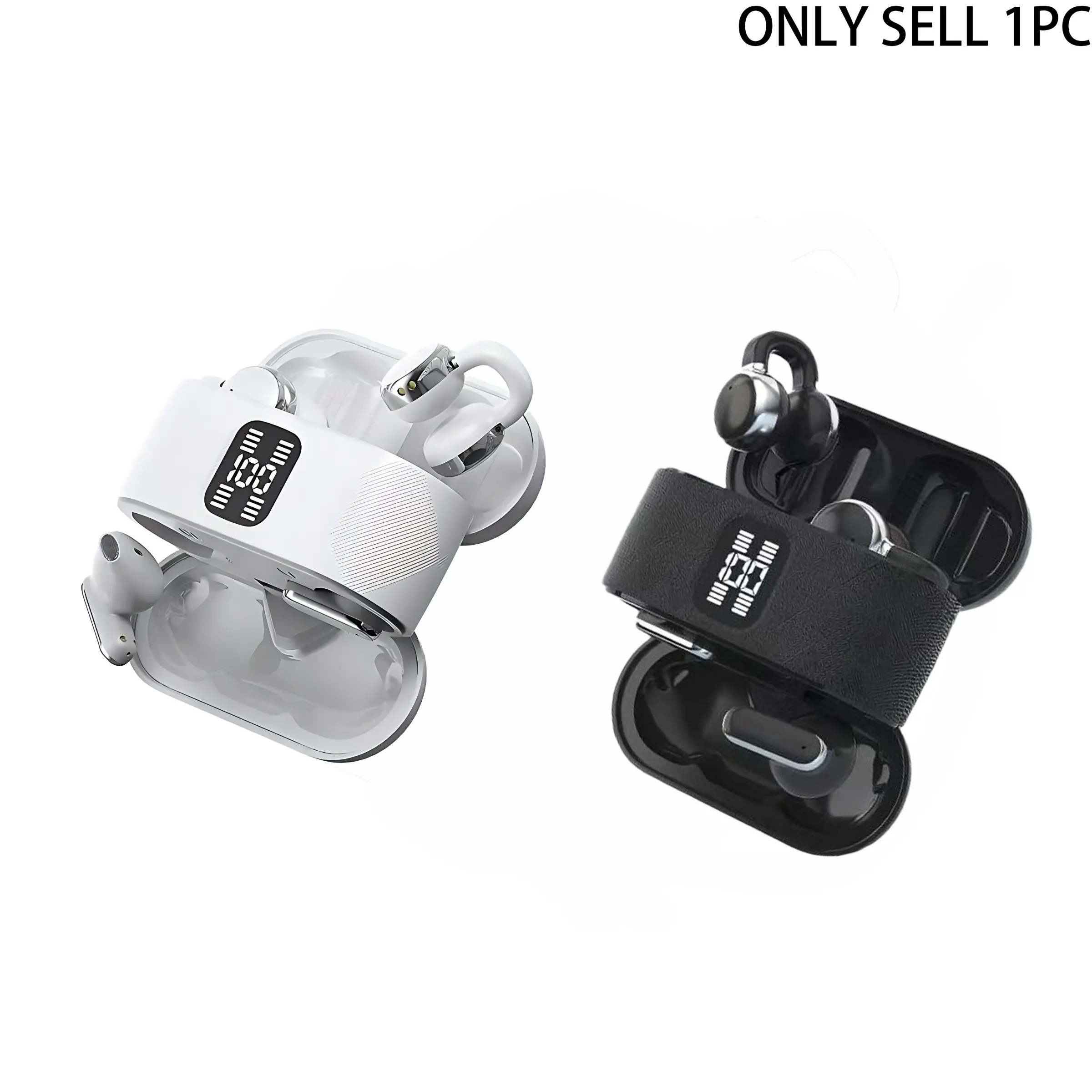 Latest Bluetooth-compatible Earphones Set, 4-Piece Enc Noise Cancellation, High-Fidelity Sound, Type-C Fast Charging, Auto Pairing Function