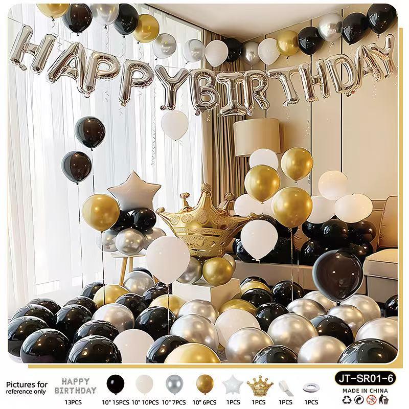 Instagram-style birthday balloon set, party atmosphere decoration, scene arrangement, background wall decoration, suitable for birthday parties and holidays Instagram-style birthday balloon set, party atmosphere decoration, scene arrangement, background wall decoration, suitable for birthday parties and holidays