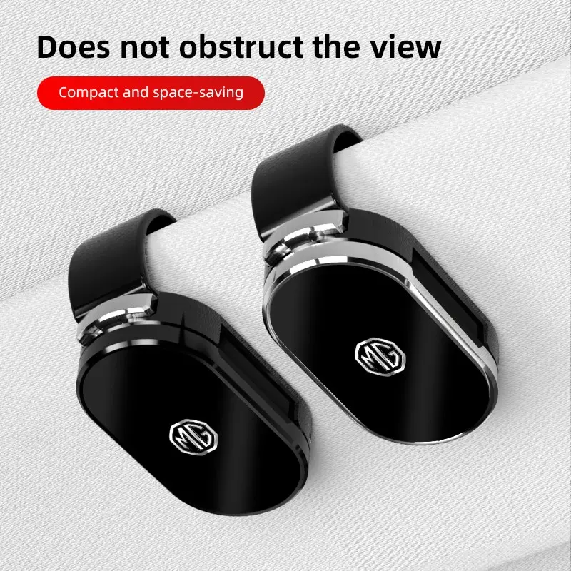 Car Sunglasses Holder Car Sun Visor Glasses Storage Clip Accessories For Morris Garages MG Cyberster MG3 MG5 MG7 MG6 ZS ES5 ONE HS MG4 EV Cyber X MARVEL R EZS Hector