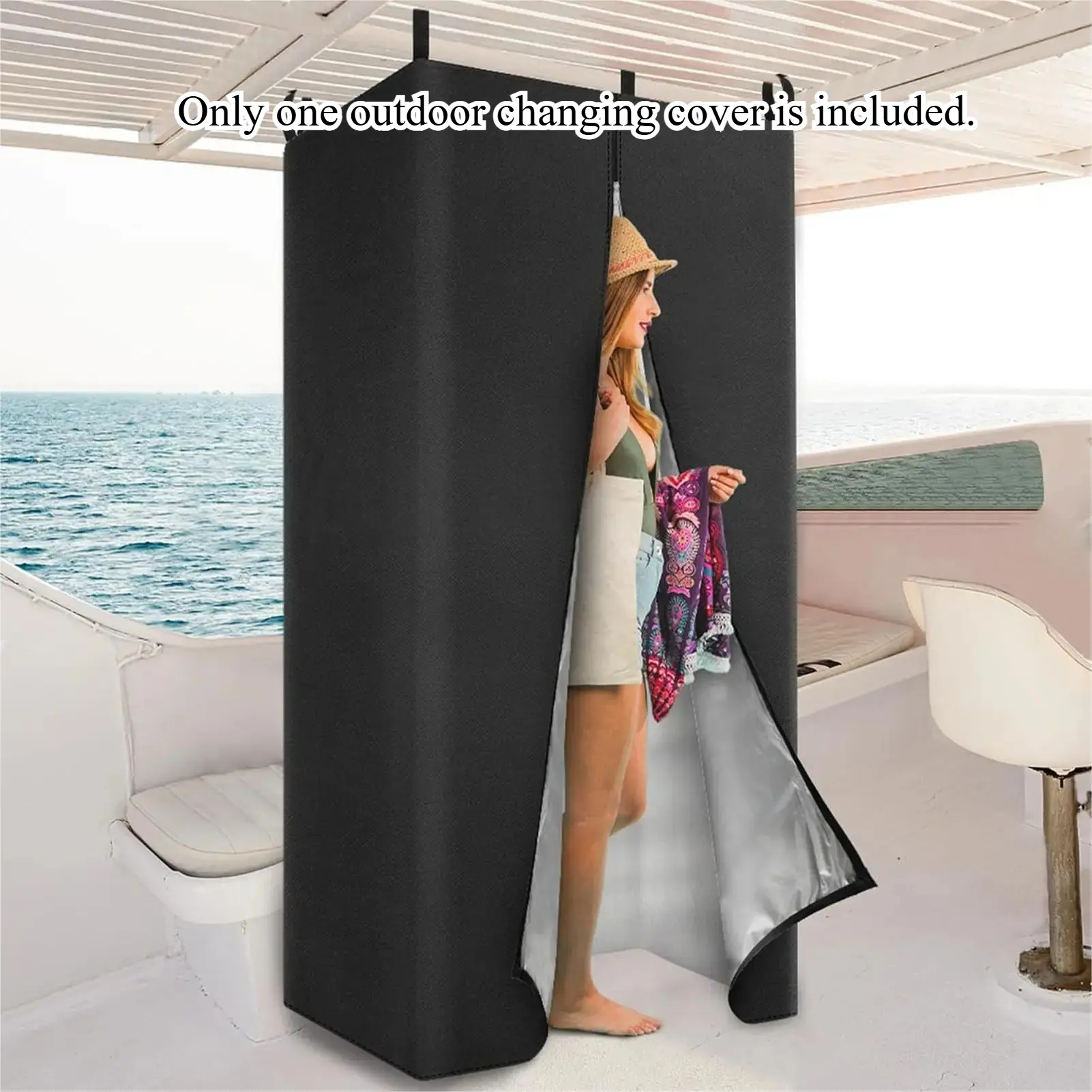 Boat Changing Room Heavy Duty Hanging Privacy Tent Shower Awing Portable Overlands Fitting Room For Pontoon Camping Outdoor