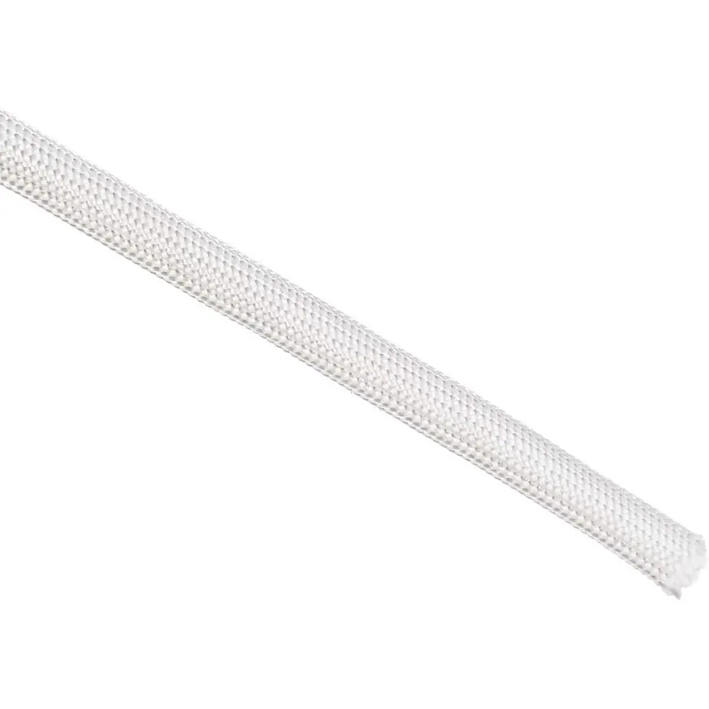 Insulation Braid Sleeving, 9.8Ft-5mm High Temp Fiberglass Sleeve White