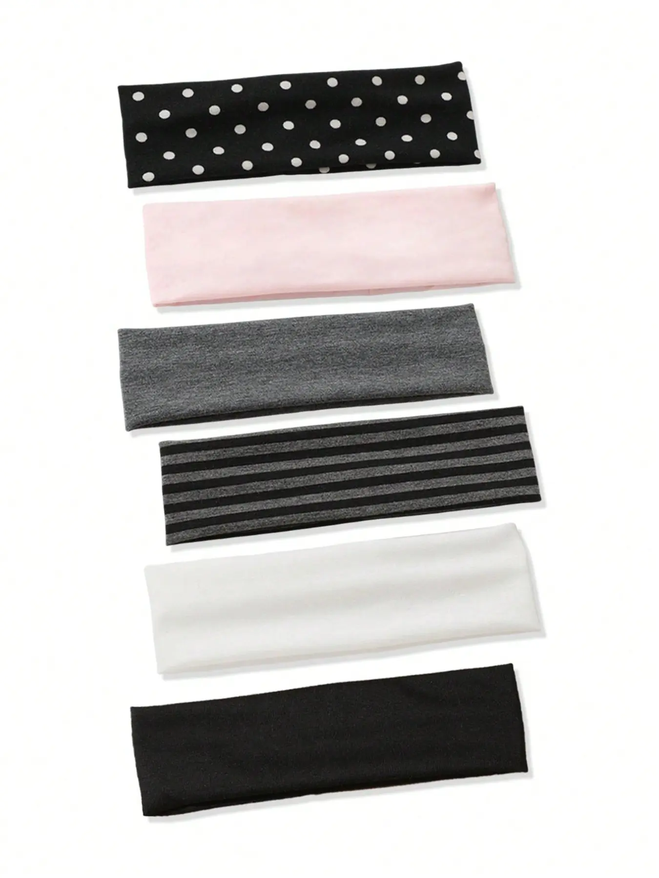 6-Pack Women's Fashion Casual Yoga Hair Bands, Stretchy Headbands, Ideal for Daily Use, Comfortable and Stylish, Perfect for Workouts and Everyday Activities