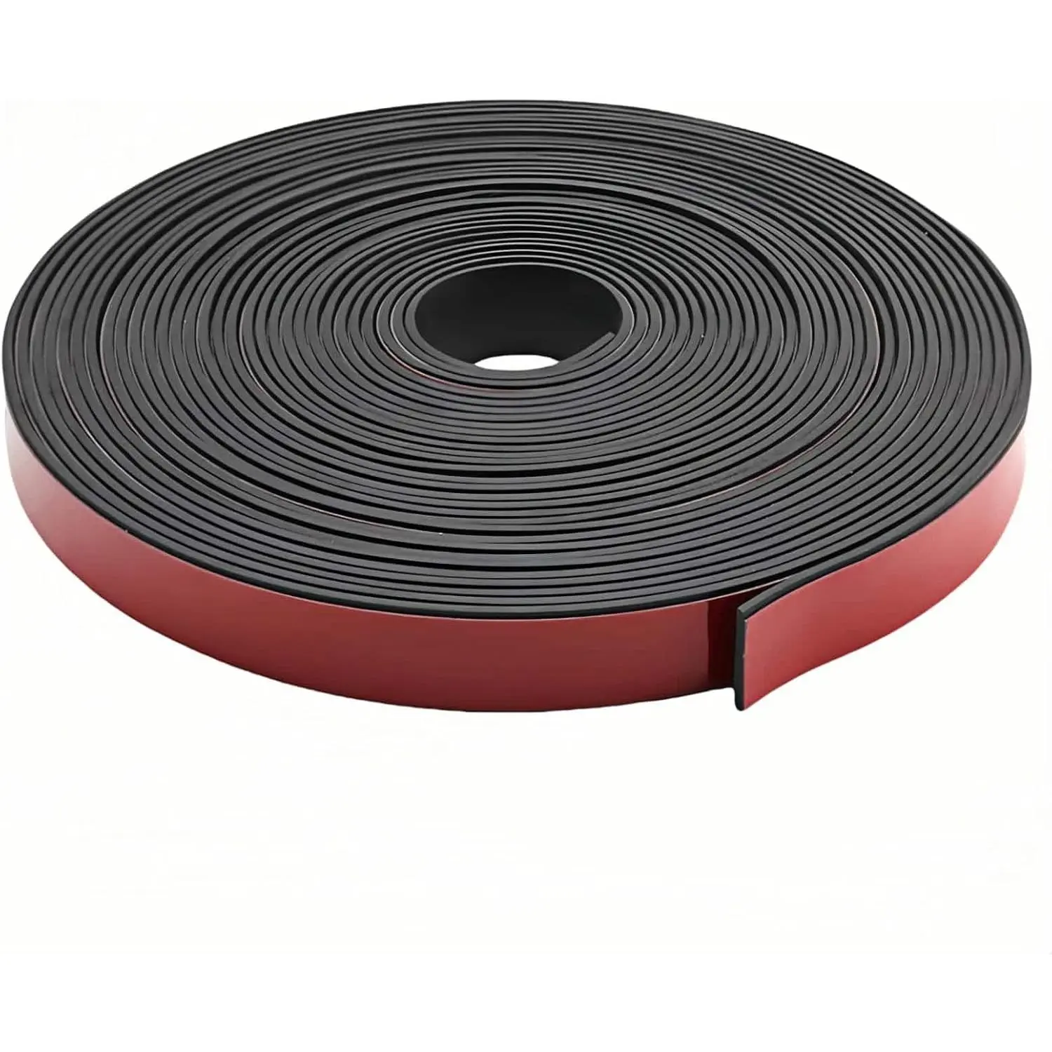 1" x 1/8" Thick Self-Adhesive Rubber Strip - Heavy Duty Weather Stripping,Soundproofing,Anti-Slip Tape for Doors,Vibration Proof for HVAC,Electrical Cabinet,Windows,,Flooring (10ft Black)