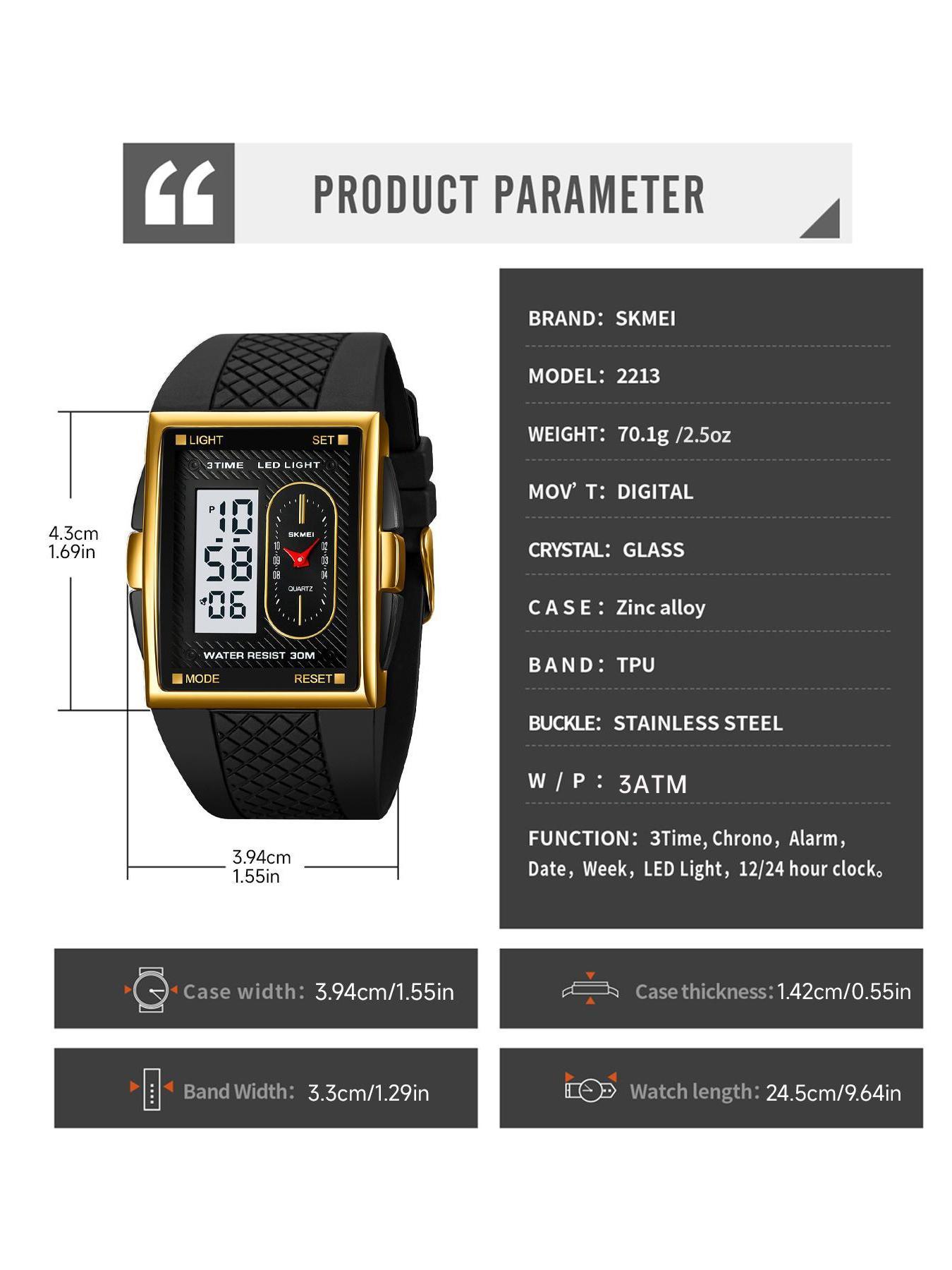 Skmei Stylish Watch for Everyday Use, Durable Design with Trendy Features, Perfect Timepiece for Active Lifestyles