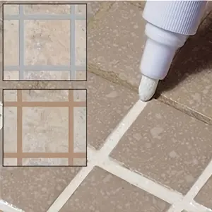 3pcs Waterproof Tile Grout Pen for Kitchen & Bathroom - Color Change, Beautiful Seam, Wall And Floor Tile Gap, Ceramic Easy Color Change on Various Surface