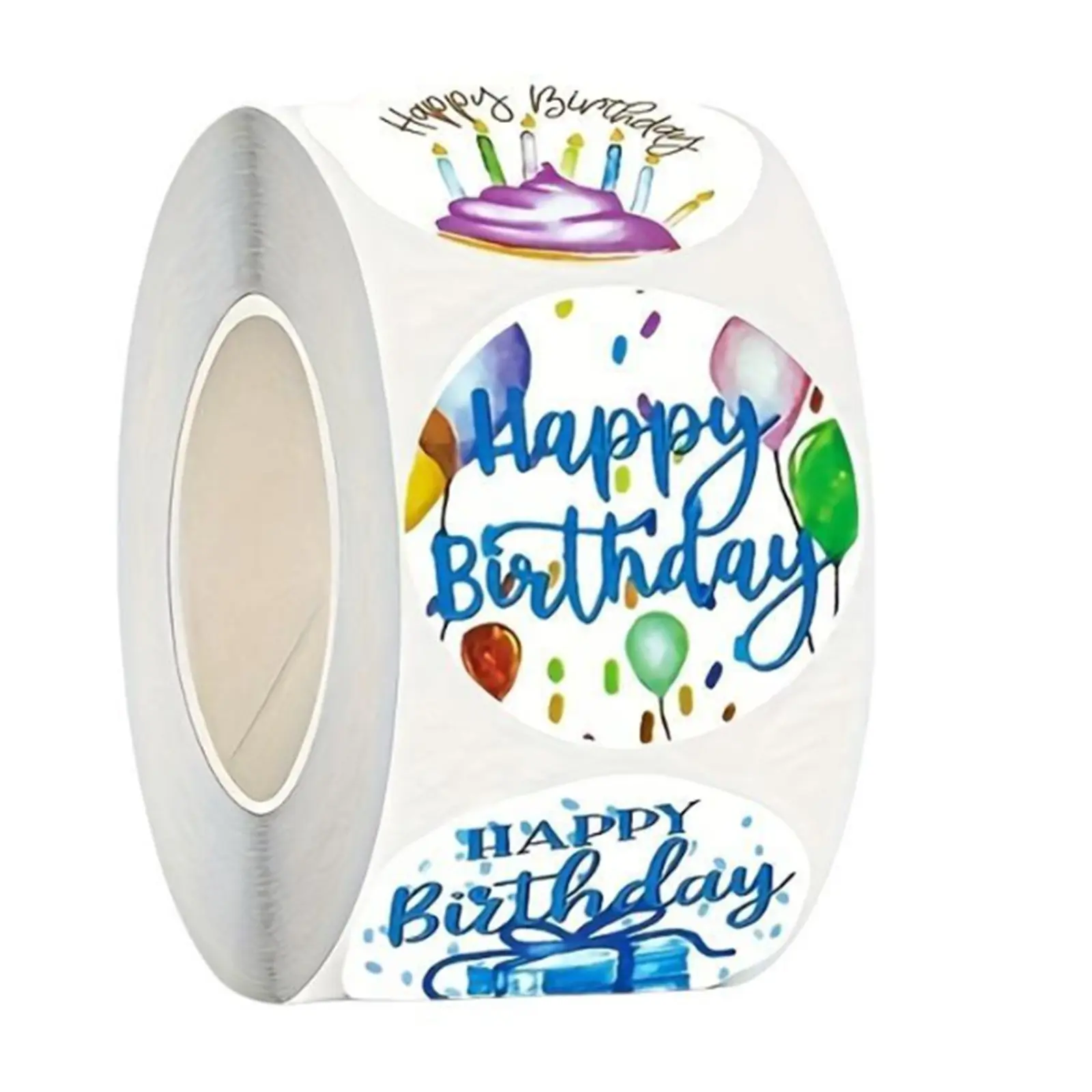 500pcs Happy Birthday Themed Sticker, Cartoon Birthday Party Sticker, Decorative Sticker, Scrapbooking Stickers, Scrapbook Materials, Scrapbooking Supplies for DIY Scrapbooking, Journaling, Gift Wrapping