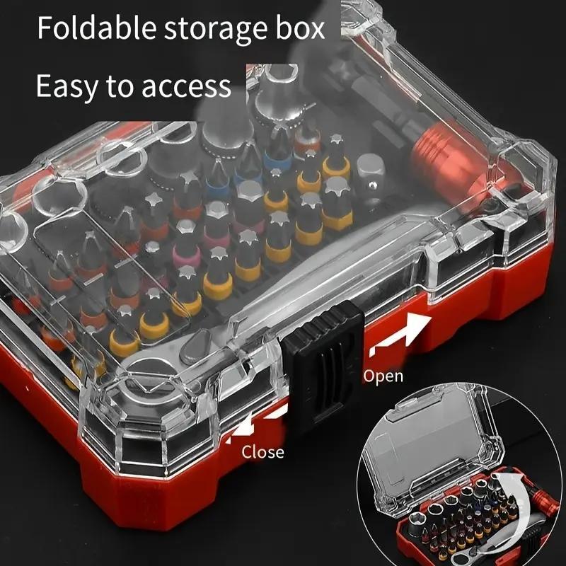 Multifunctional Screwdriver Bit Set with Cross, Flat, Hex and Star Heads, Essential Home Tool Kit for Easy Repairs and DIY Projects