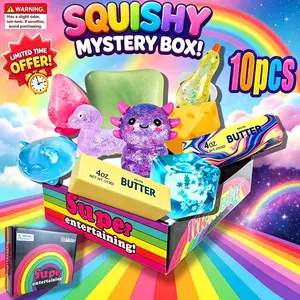 10-Piece Rainbow Gift Box, Fruit Cheese Soft Candy Toy Set, Ideal Surprise Gift for Kids and Adults, Random Color Variety