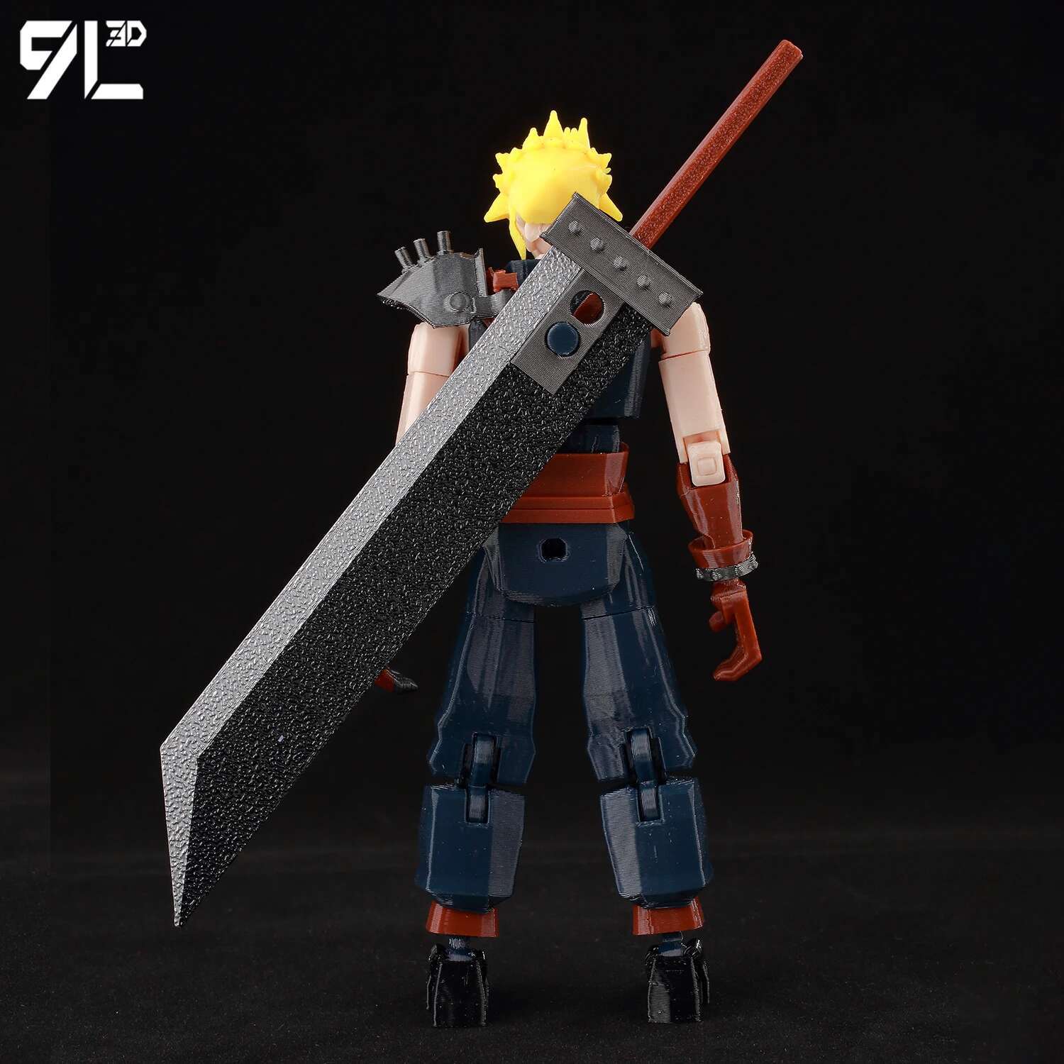 9L3D Cloud FFVII Figure Buster Sword Multi-Joint Articulated Lucky Dummy 13 Anime Action Model Posing Display Children Games toy popular