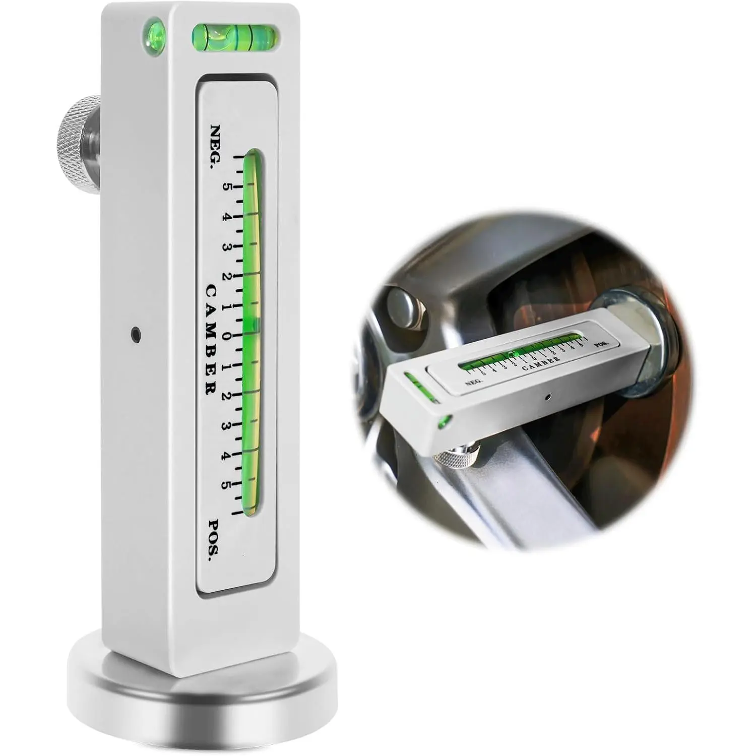 Adjustable Magnetic Gauge Tool, Wheel Camber, Caster Pillar and Wheel Alignment Tools for Automotive Truck RV Tire Repair