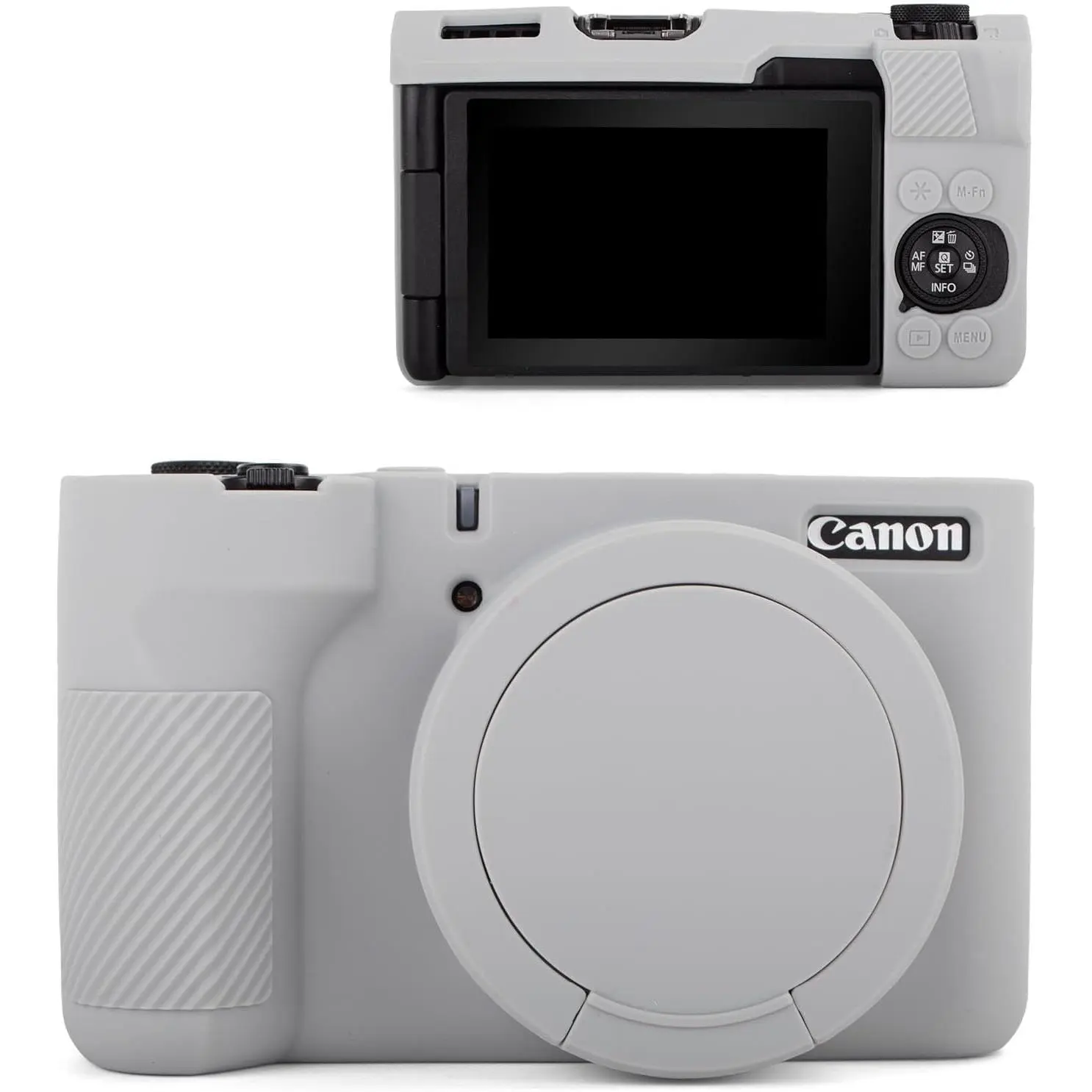 Case for  V1 Camera with Lens Cap - Grey | Soft Protective Case for Powershot V1 Vlog Camera - Anti-Scratch, Shockproof,  Grip, Accessible to Function Button