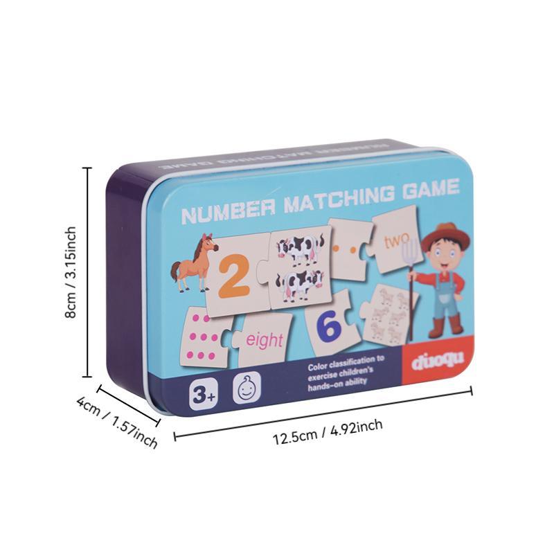 Number Matching Game, 1 Box Educational Number Deposition Toys, Arithmetic Teaching Aid Toy, Educational Toy for Kids, Perfect Gift for Boys & Girls