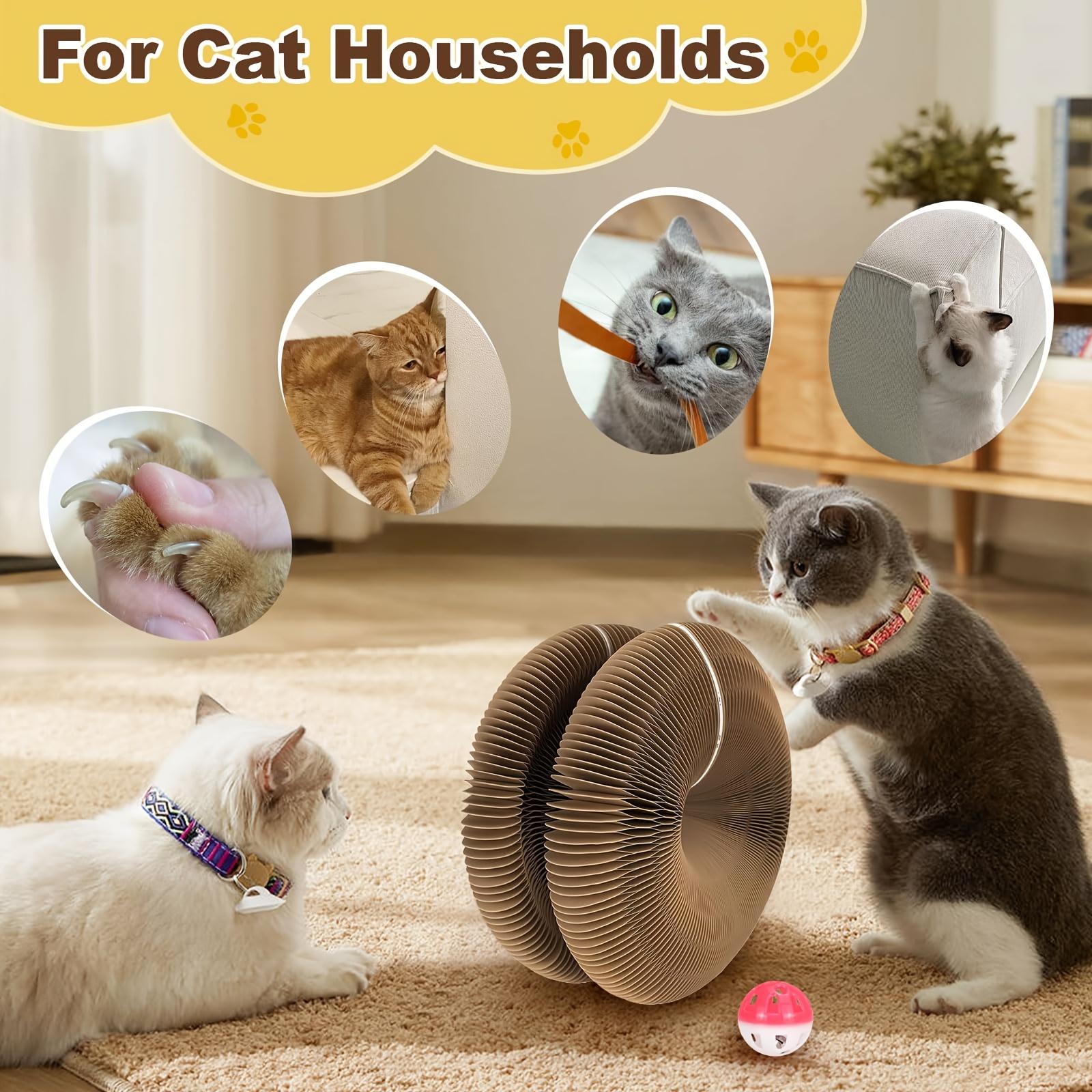 1/2pcs Magic Organ Cat Scratcher Board Cat Ball Adventure The Ultimate Interactive Mental Physical Exercise for Indoor Cats Toy, Without Battery