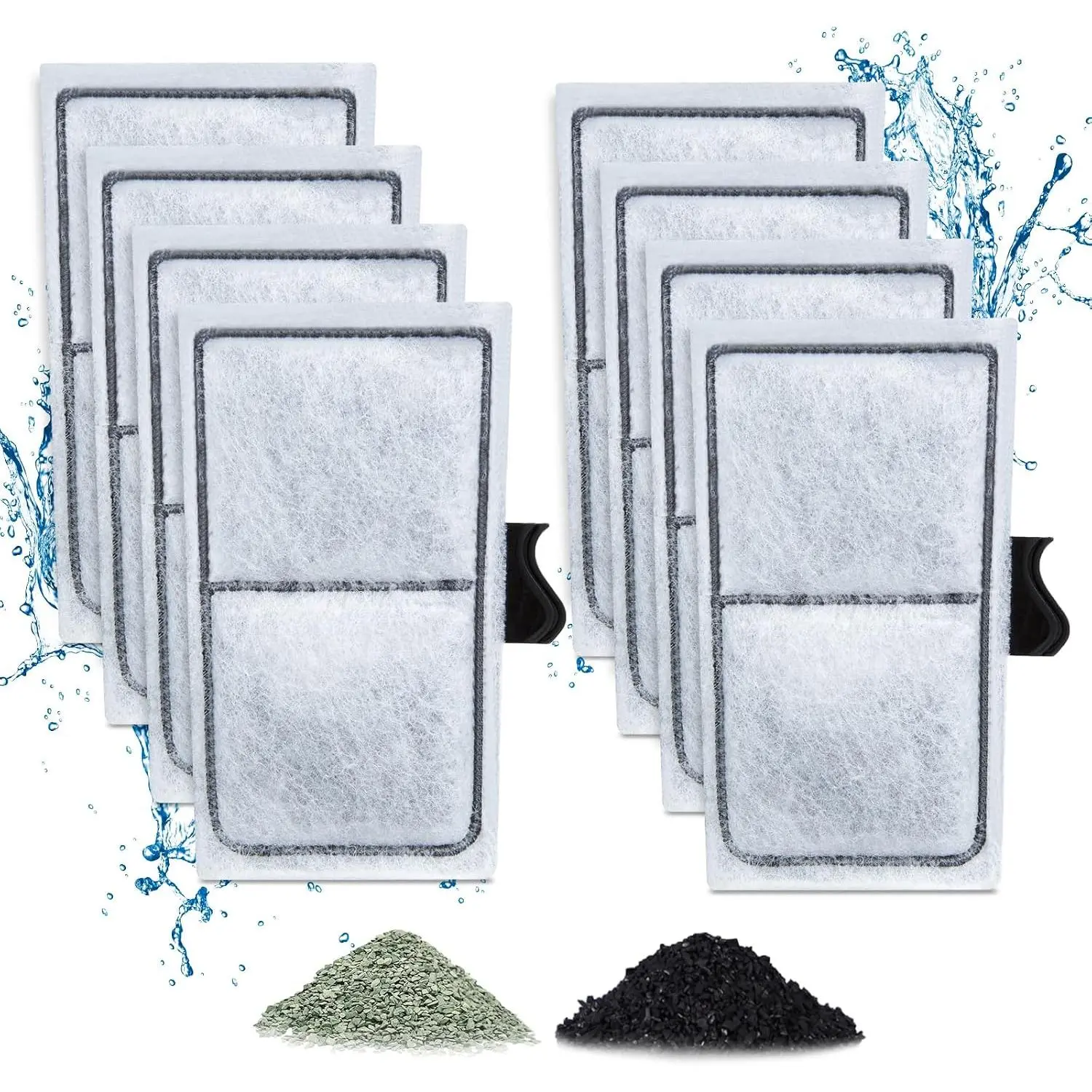 8 Pack Filter Cartridges for Filter,  Filter Cartridges for  EF-S  and BF5 BETTAFLO