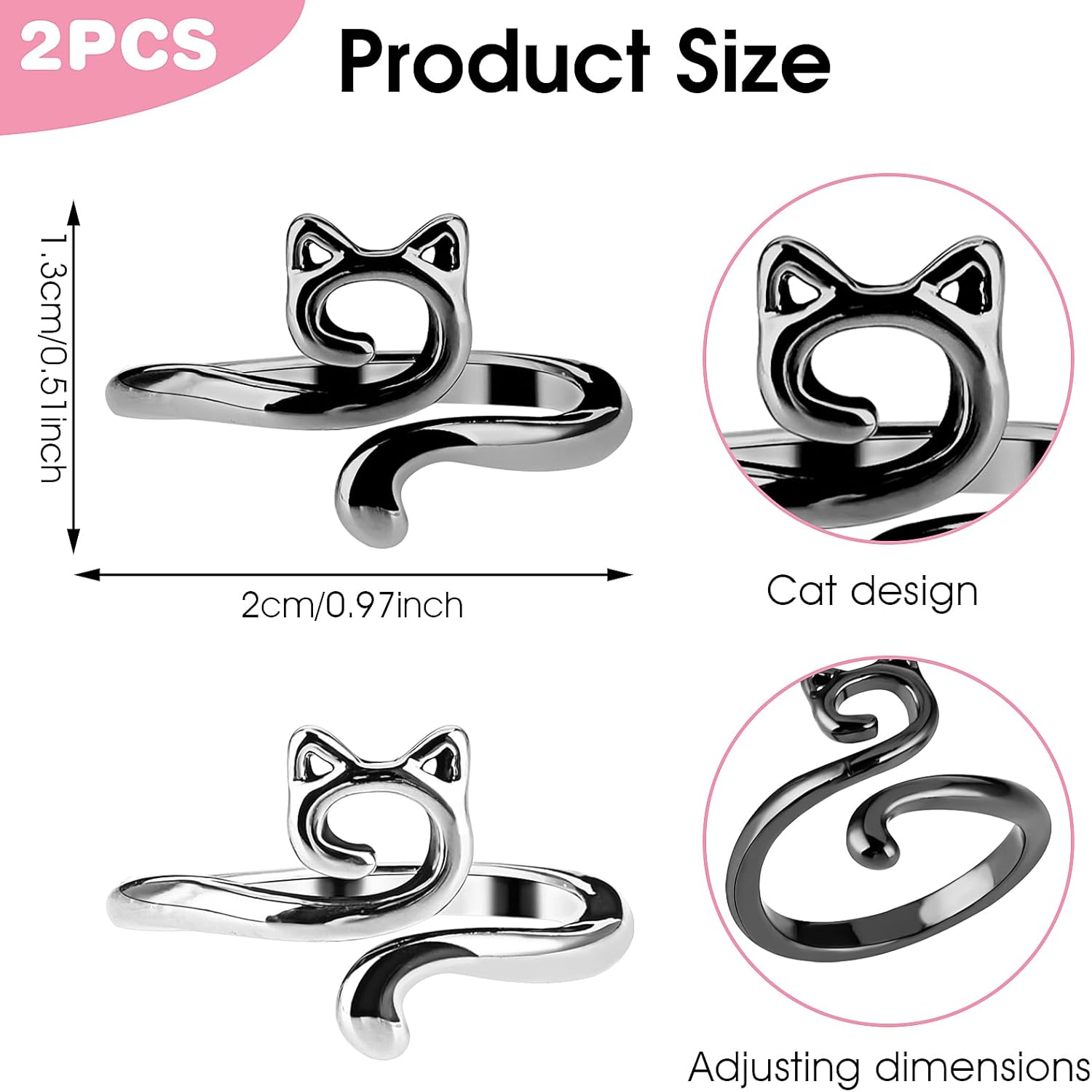 2 count Crochet Rings for Tension Control Adjustable Yarn Guide Rings with Cute Ear Design Metal Finger Hook for Faster Crocheting Knitting Accessories for Beginners Gifts for Mother Grandma 2 count Crochet Rings for Tension Control Adjustable Yarn Guide Rings with Cute Ear Design Metal Finger Hook for Faster Crocheting Knitting Accessories for Beginners Gifts for Mother Grandma